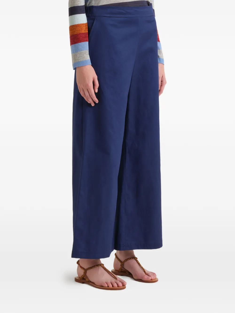MALIPARMI Flared broek Blauw