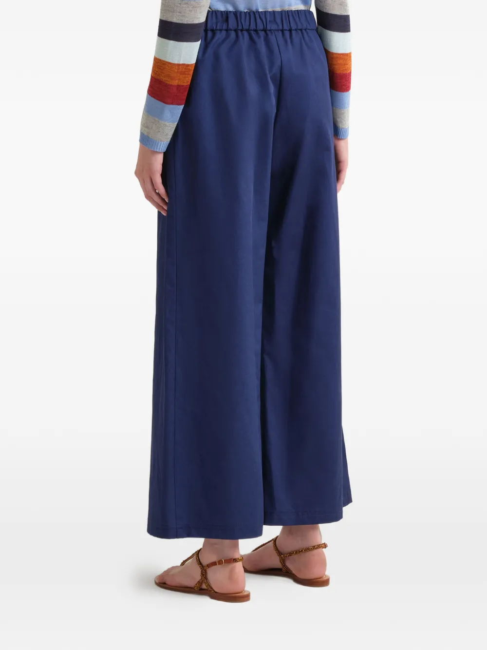 MALIPARMI Flared broek Blauw