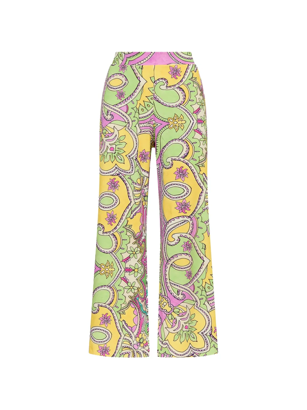 MALIPARMI paisley-print cropped trousers - Verde