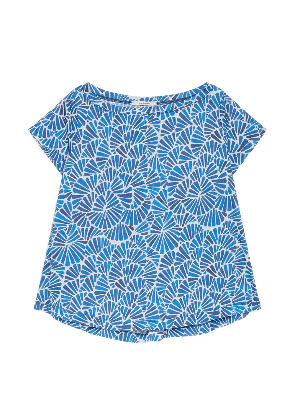 MALIPARMI T-shirt con scollo a barca - Blu