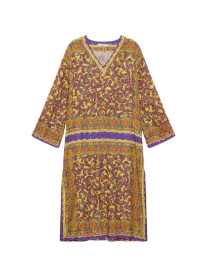 jolie mini dress in tricolor hemant and nandita Hemant And Nandita Jolie floral-print Ruffled Mini Dress | Yellow