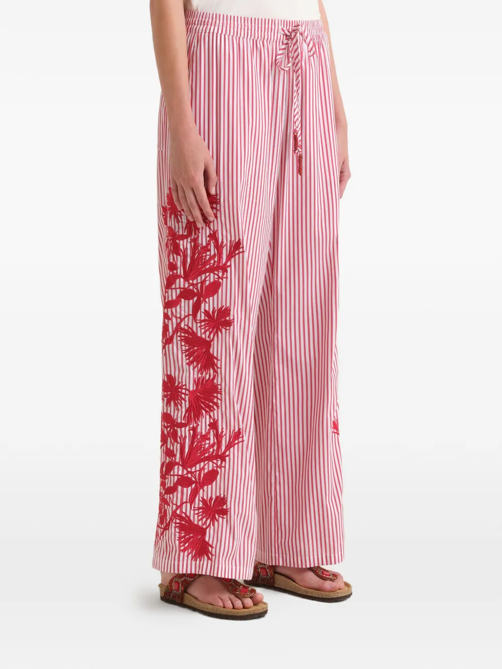  Maliparmi Striped Trousers - Red 