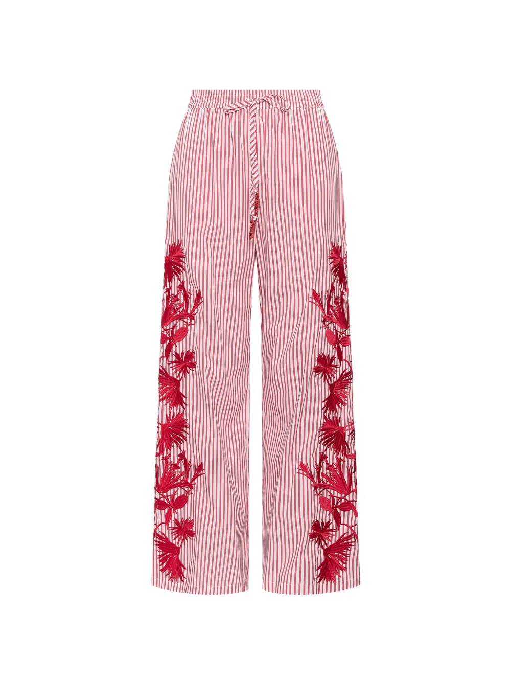 MALIPARMI striped trousers - Rosso