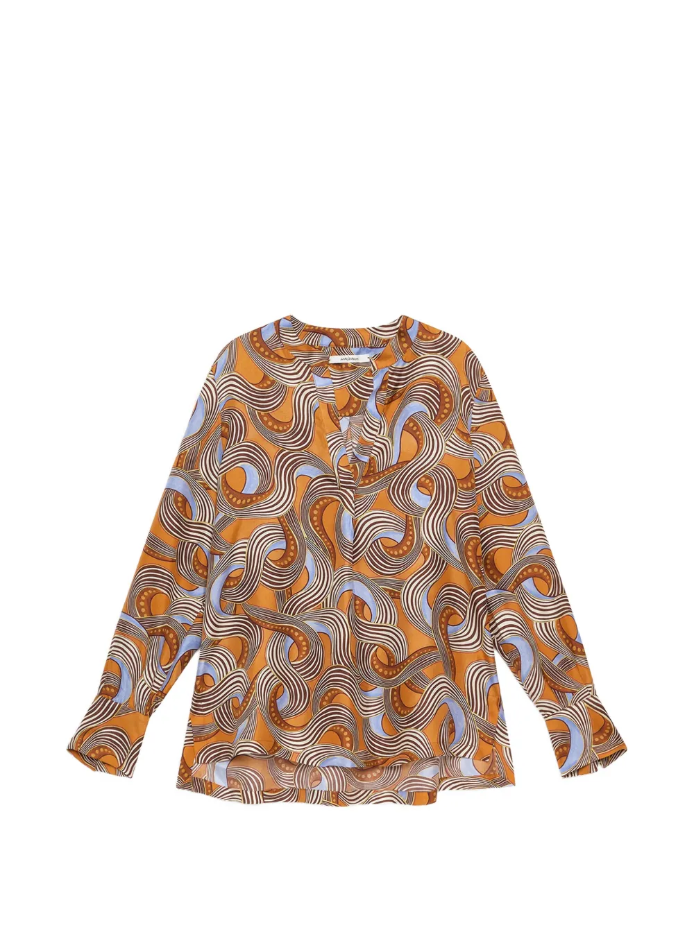 MALIPARMI Camicia con scollo a V - Arancione