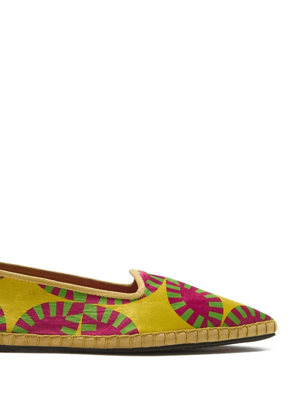  Maliparmi Floral-print Espadrilles - Yellow 