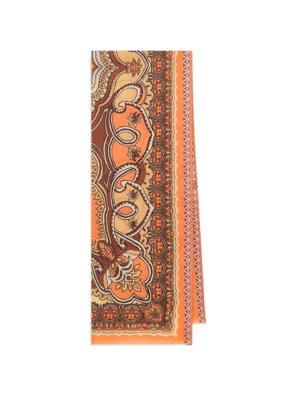 MALIPARMI jacquard geometric scarf - Arancione