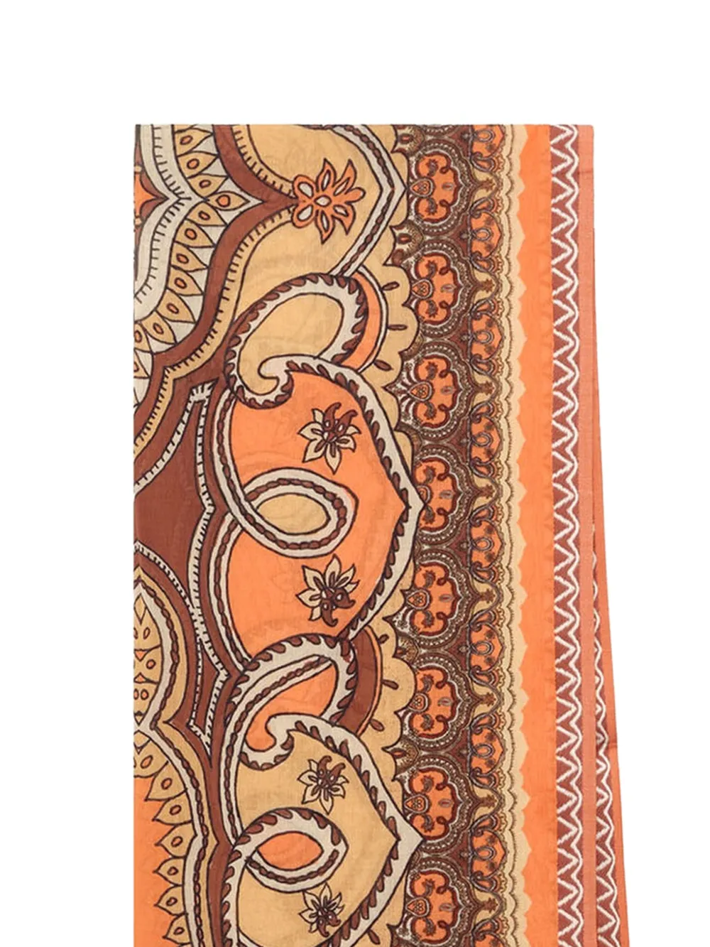  Maliparmi Jacquard Geometric Scarf - Orange 
