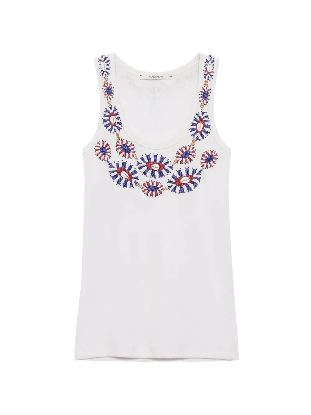 MALIPARMI ribbed tank top - Weiß