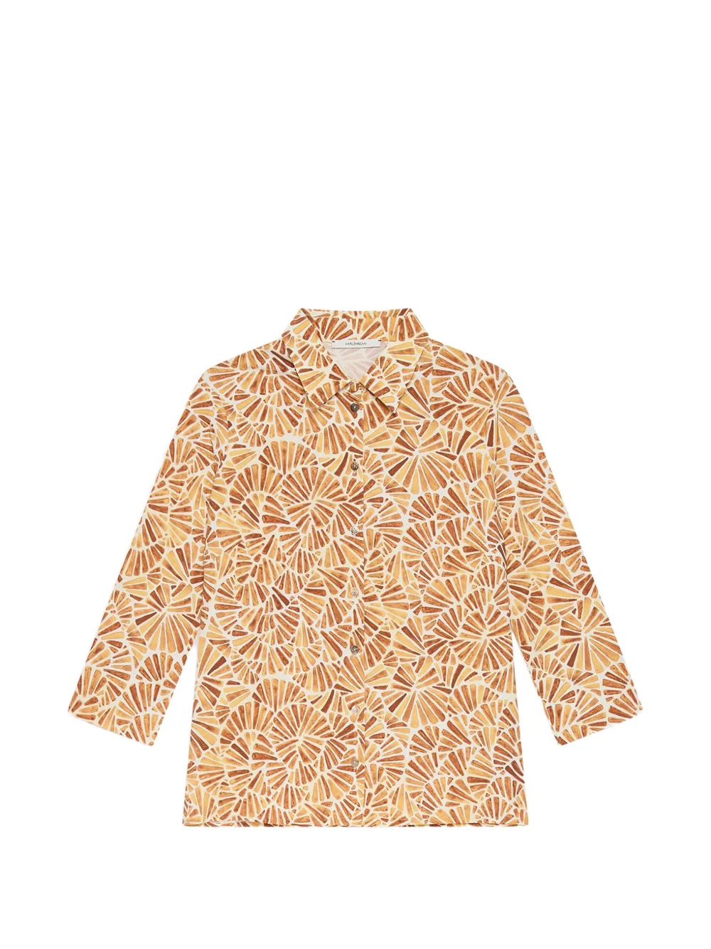 MALIPARMI printed long-sleeves shirt - Yellow