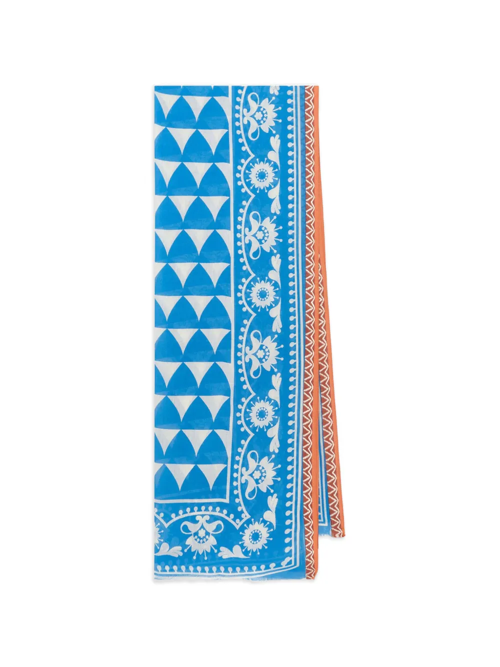 MALIPARMI geometric printed scarve - Blu