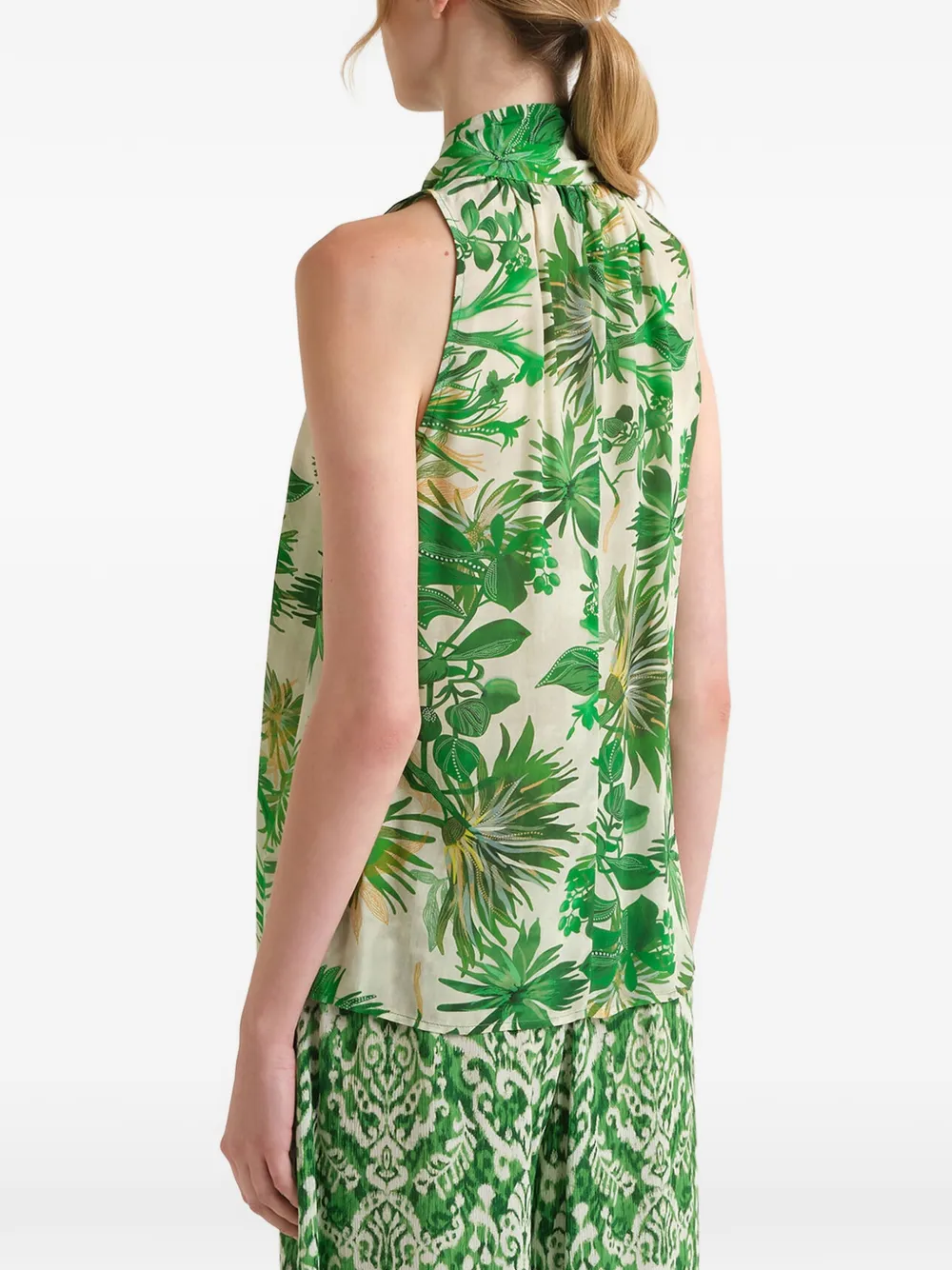 MALIPARMI Botanical Jungle haltertop Groen