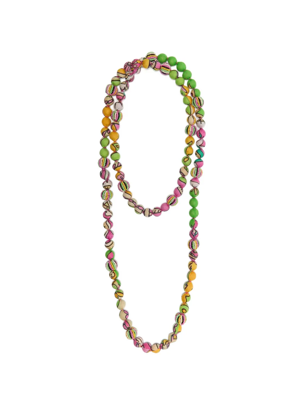 MALIPARMI Collana con perline - Verde