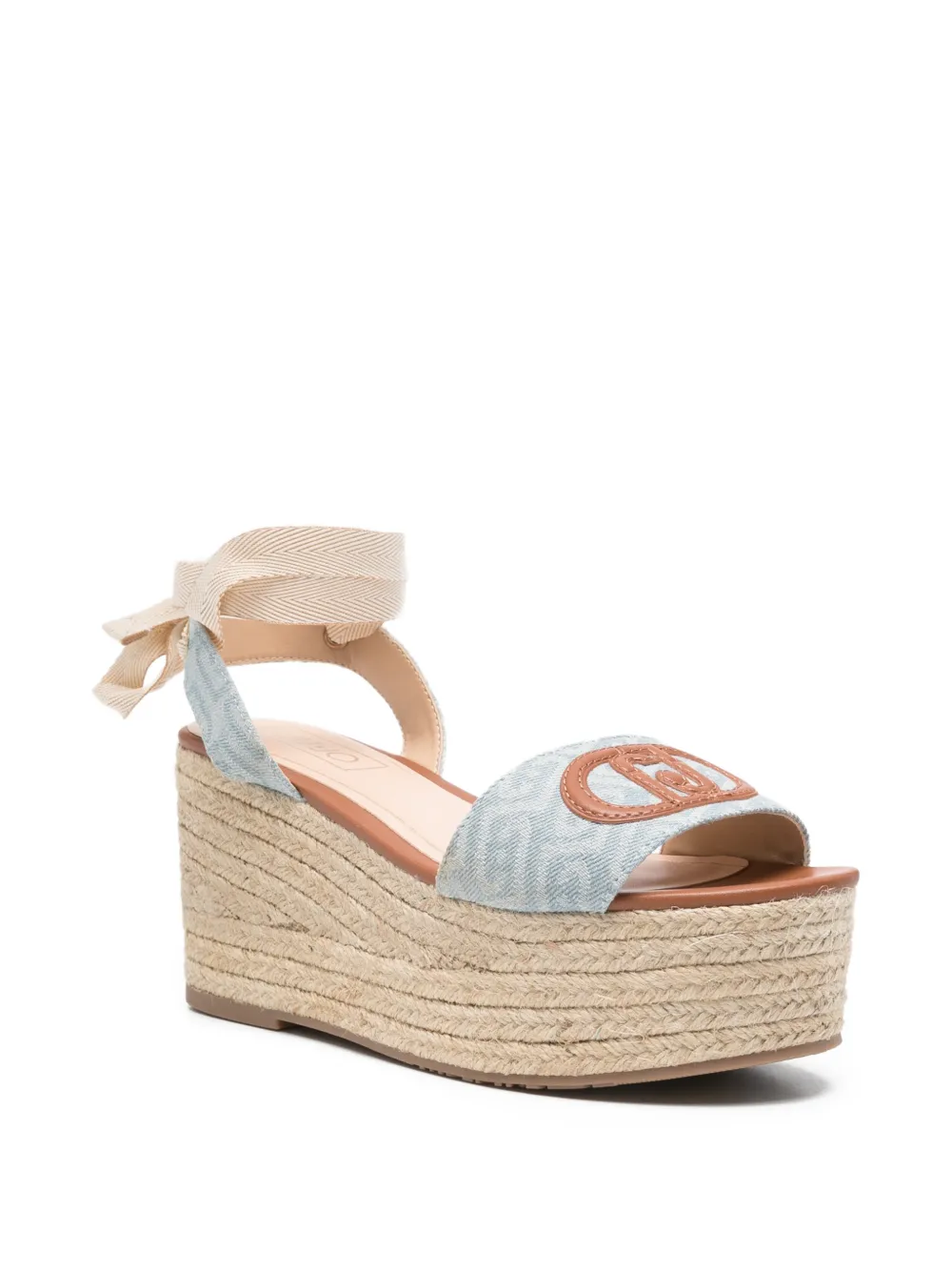 LIU JO Sandalen met logopatch Blauw