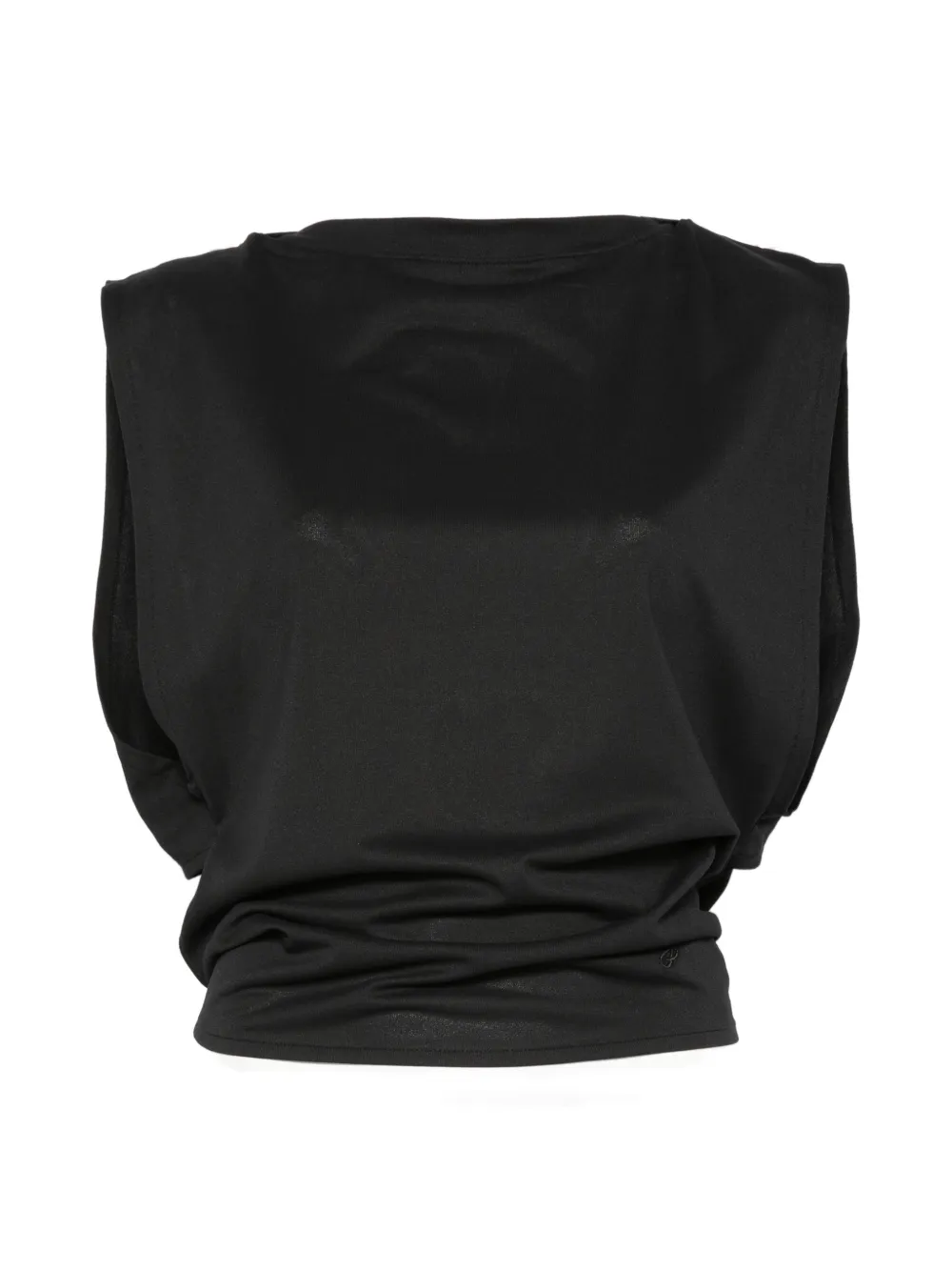 Jacquemus Marcel open-back blouse - Nero