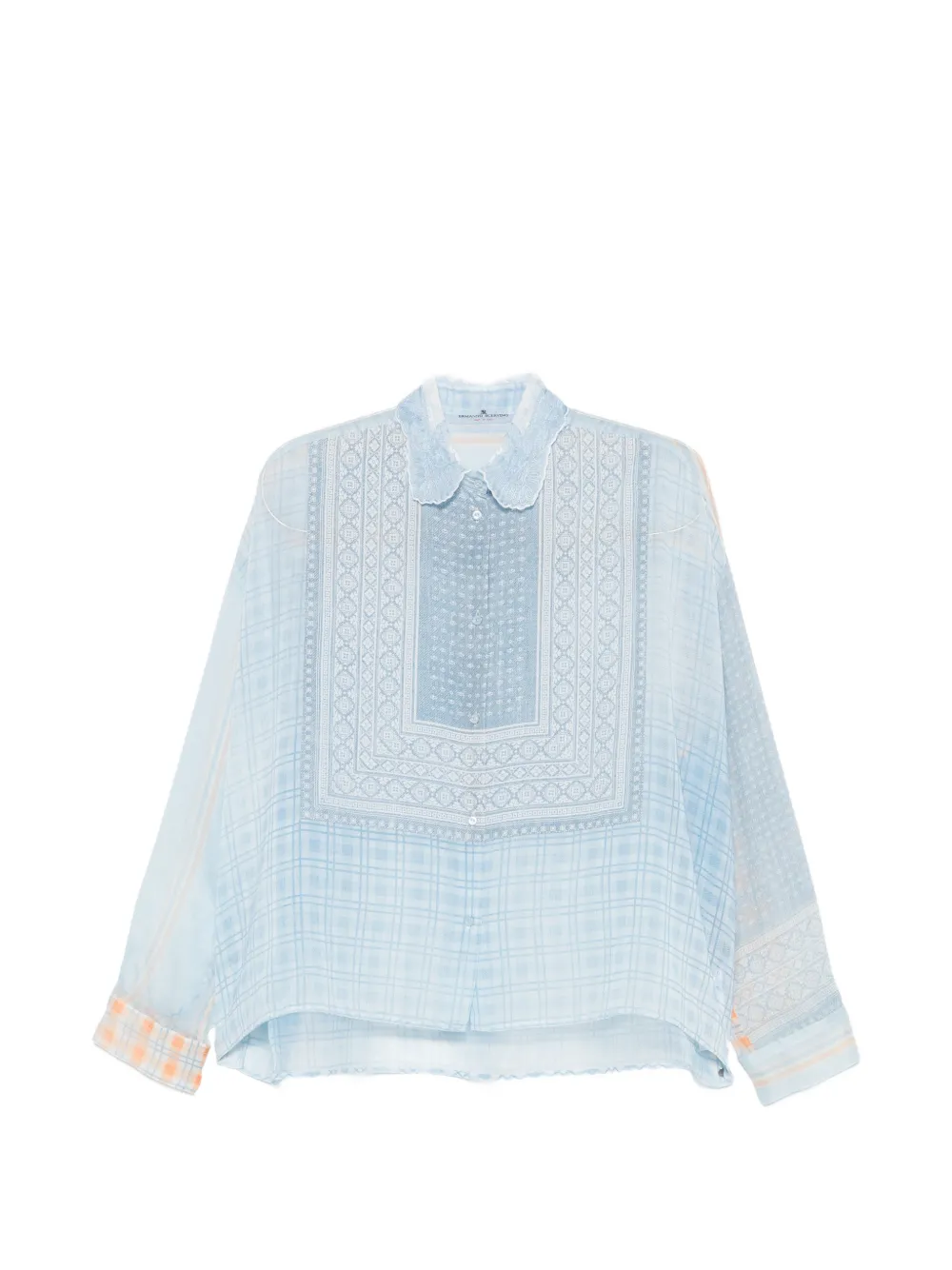 Ermanno Scervino check-print buttoned shirt - Blu