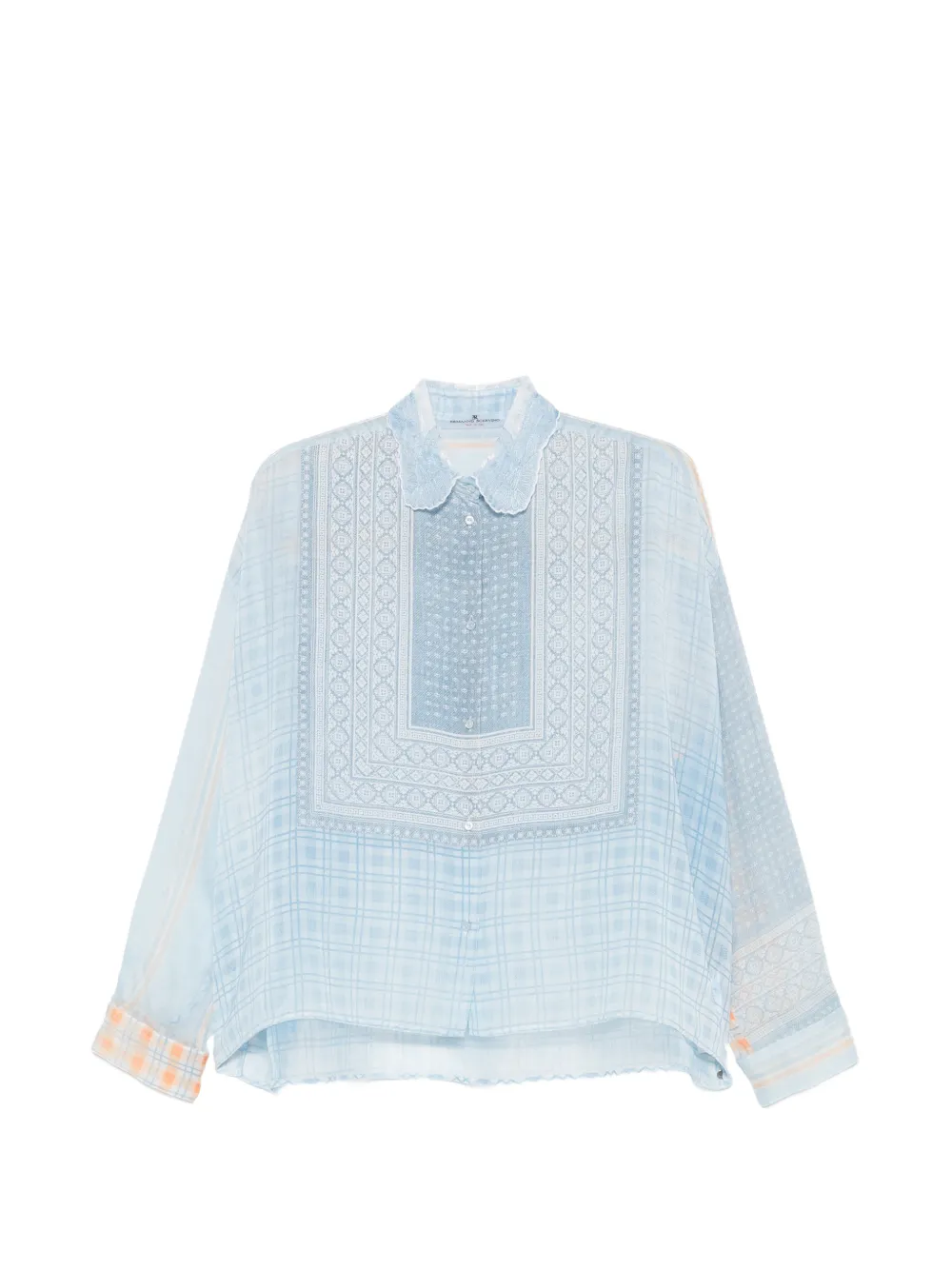 Ermanno Scervino check-print buttoned shirt - Blu