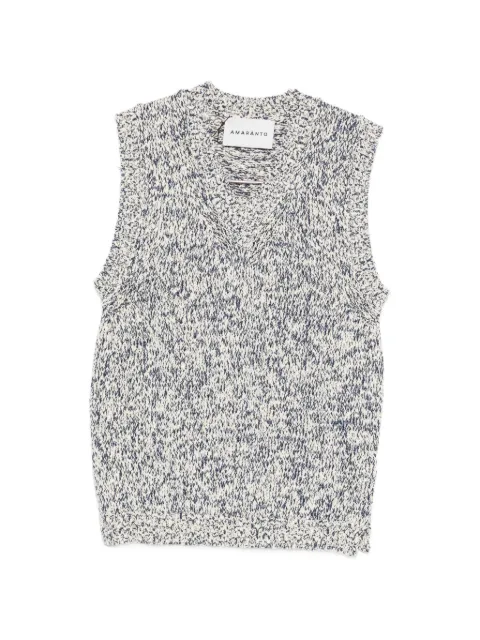 AMARANTO  marl-effect vest