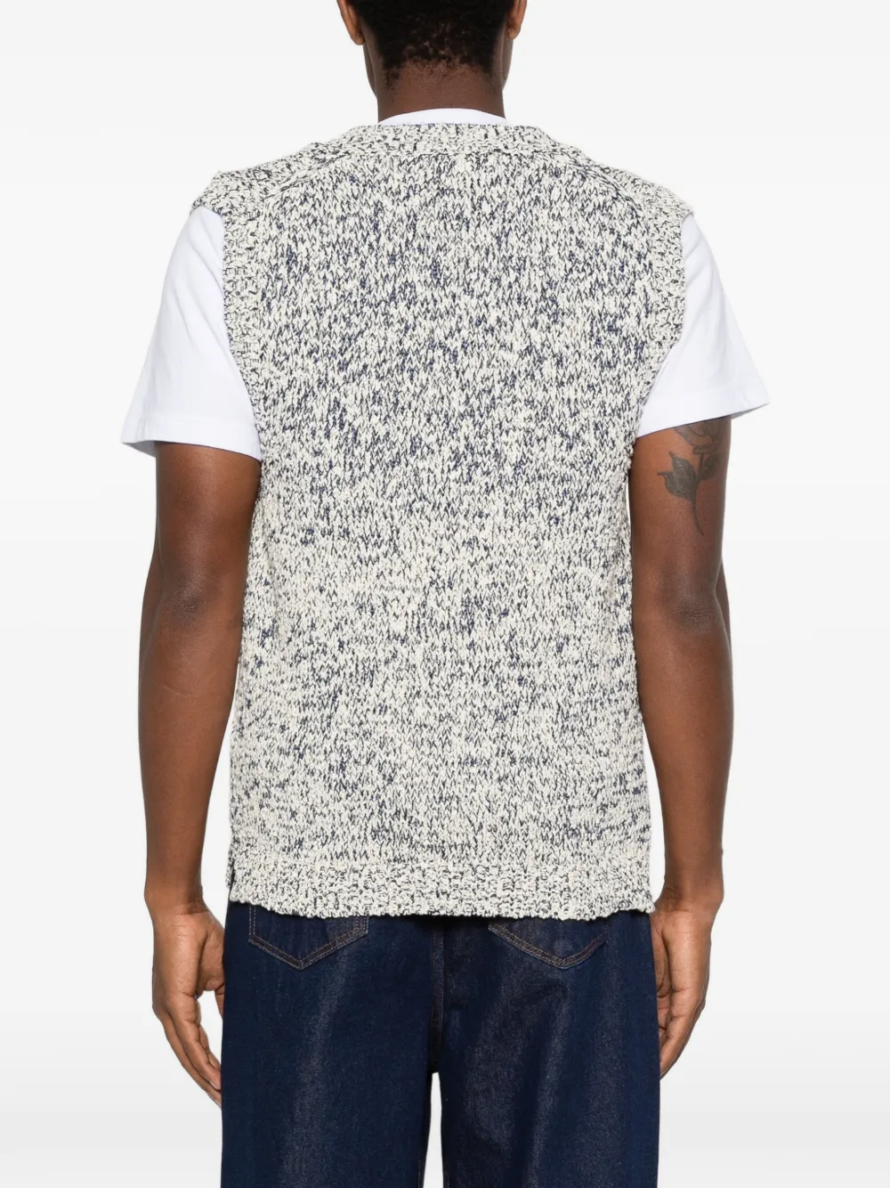 AMARANTO Spencer met mergel-effect Beige