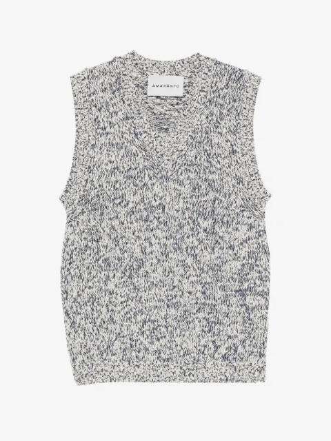 AMARANTO  marl-effect vest