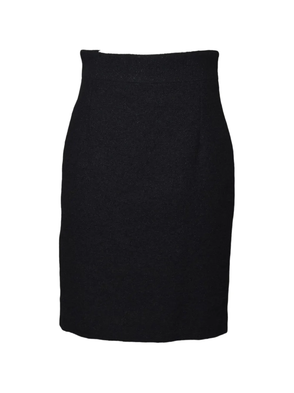 Tagliatore bouclé high-waisted mini skirt - Nero