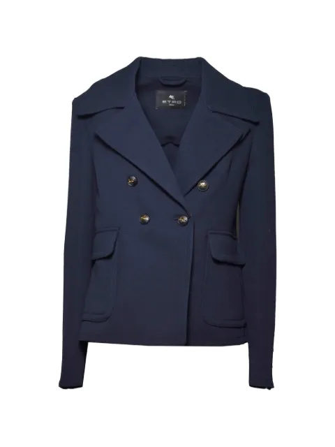 ETRO double-breasted notched-lapel jacket