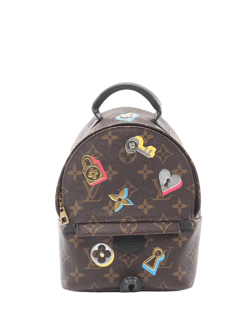 Louis Vuitton Pre-Owned 2019 Monogram Love Lock Mini Palm Springs backpack - Marrone
