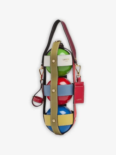 Lancel set de juego de petanca de piel