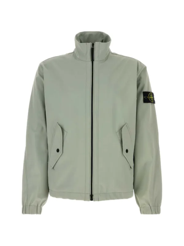 Stone Island 4100022 Light Soft Shell-r E.dye® Technology in Recycled Polyester Jacket in Green
