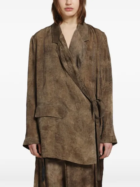 Uma Wang Khloe wrap pocket jacket