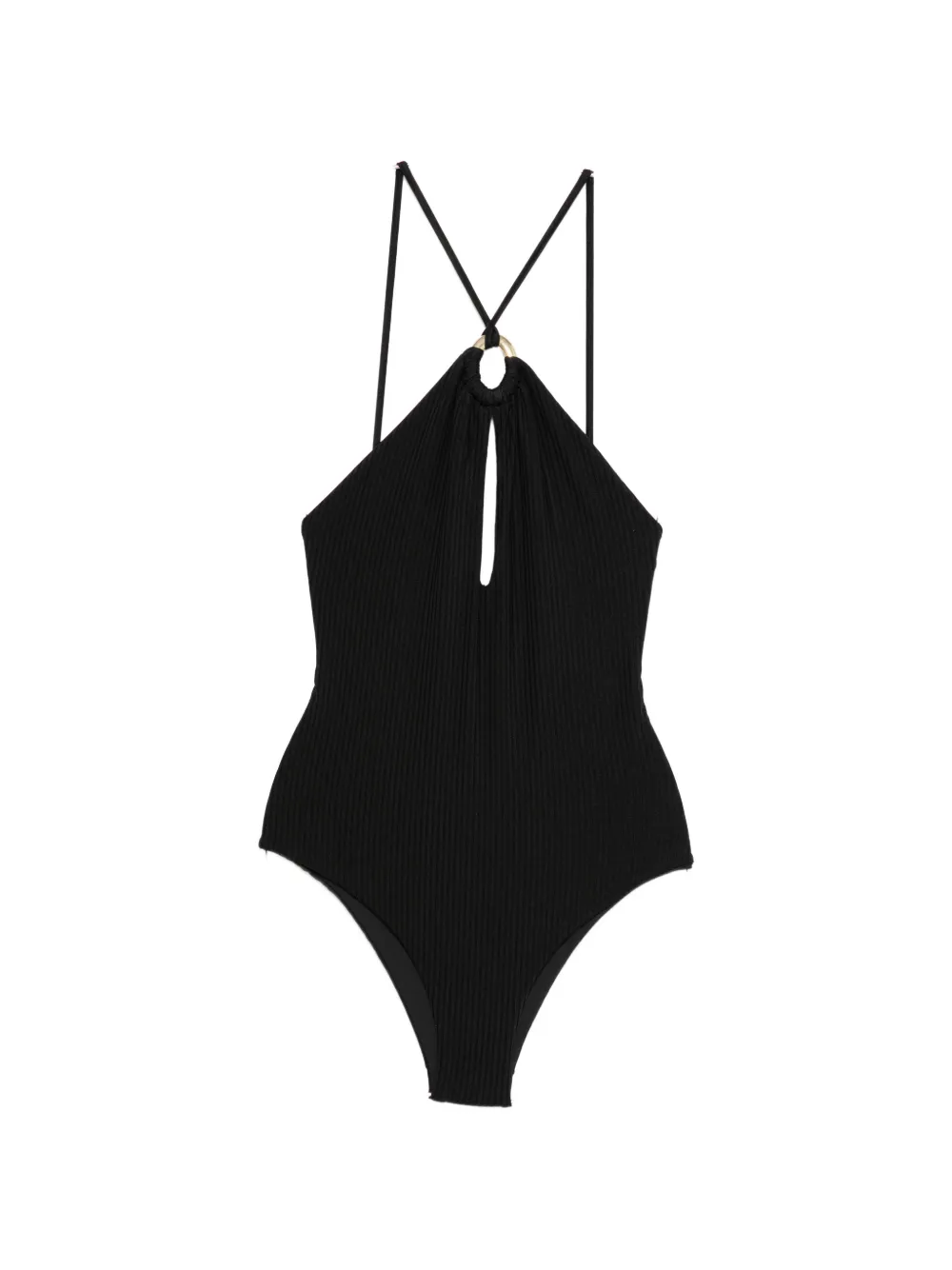 Fisico ring-detail swimsuit - Nero