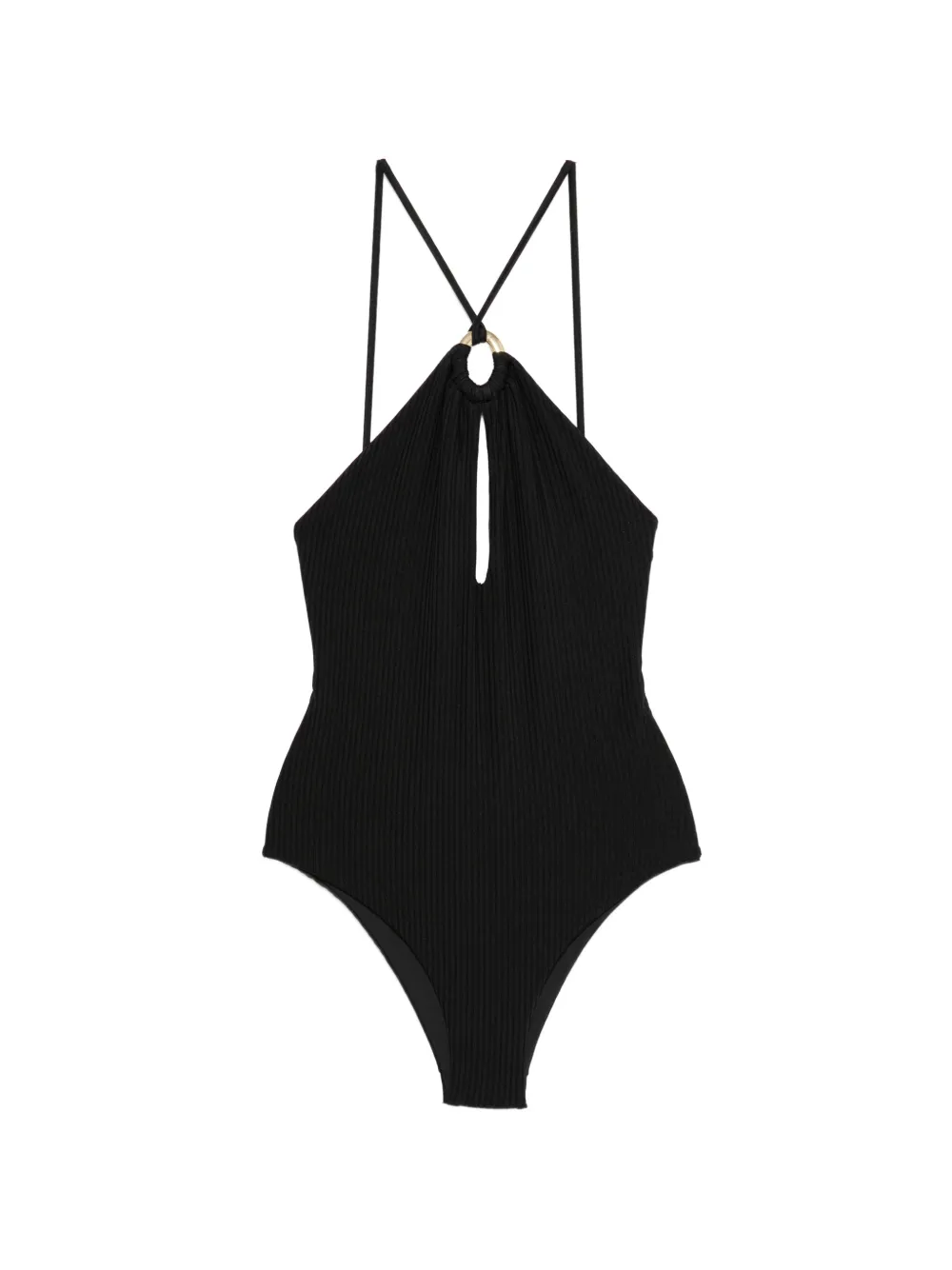 Fisico ring-detail swimsuit - Nero