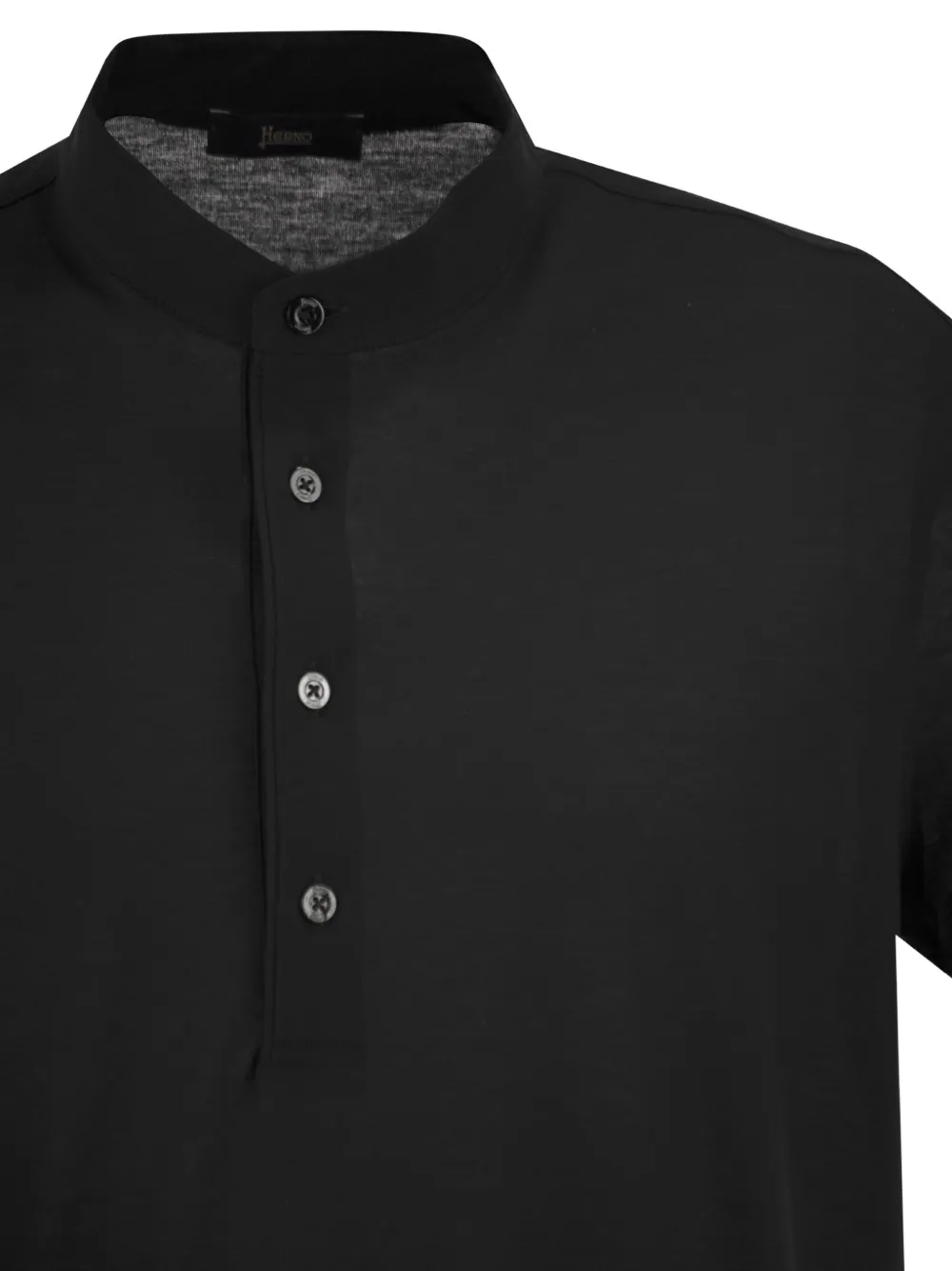 Herno Poloshirt met opstaande kraag Zwart