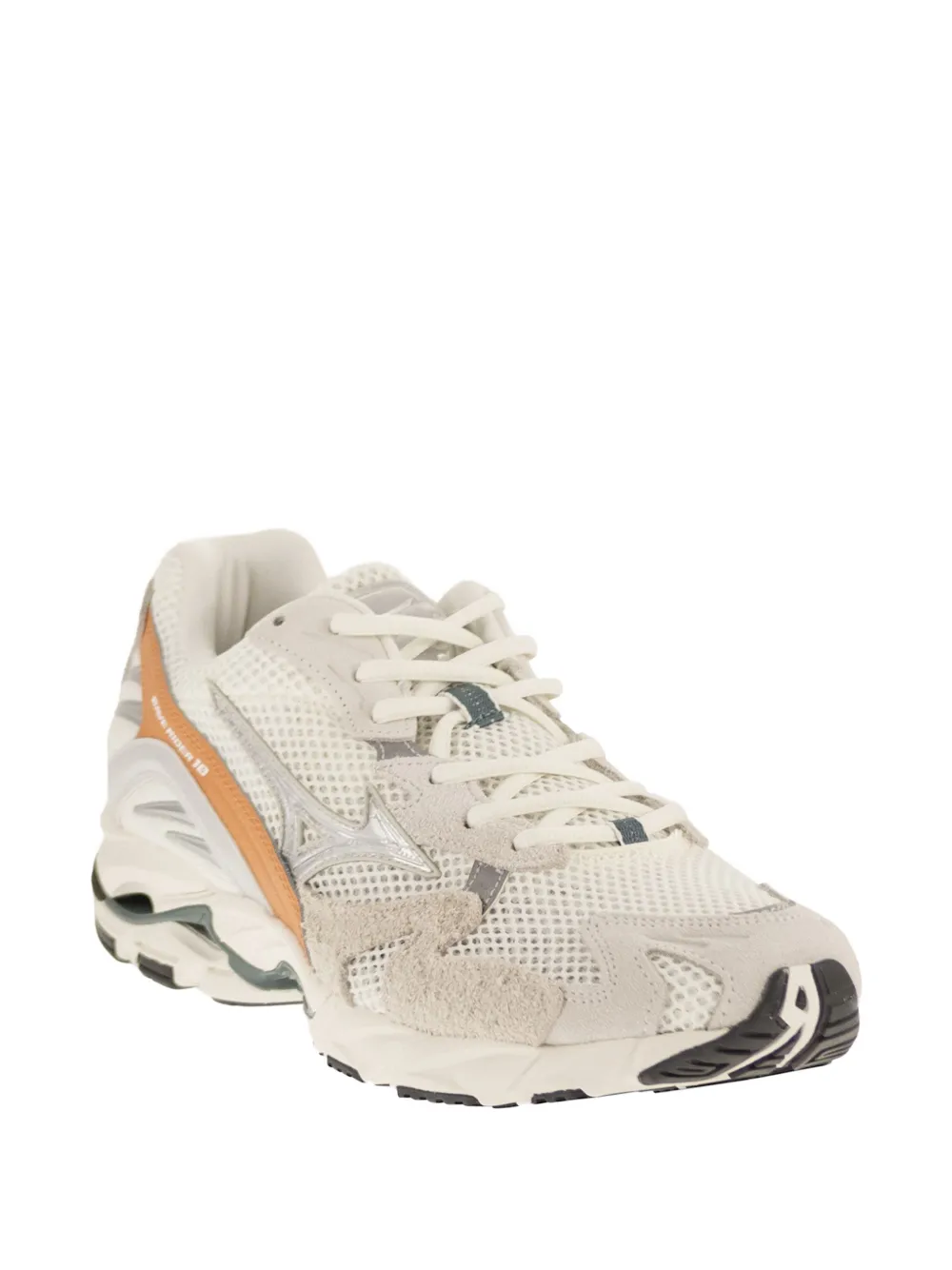 Mizuno Wave Rider 10 mesh-panels sneakers Beige