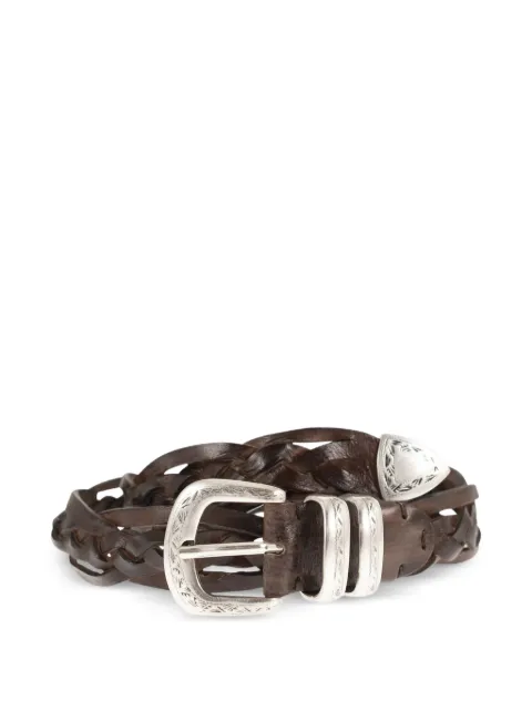 ALBERTO LUTI braided leather belt