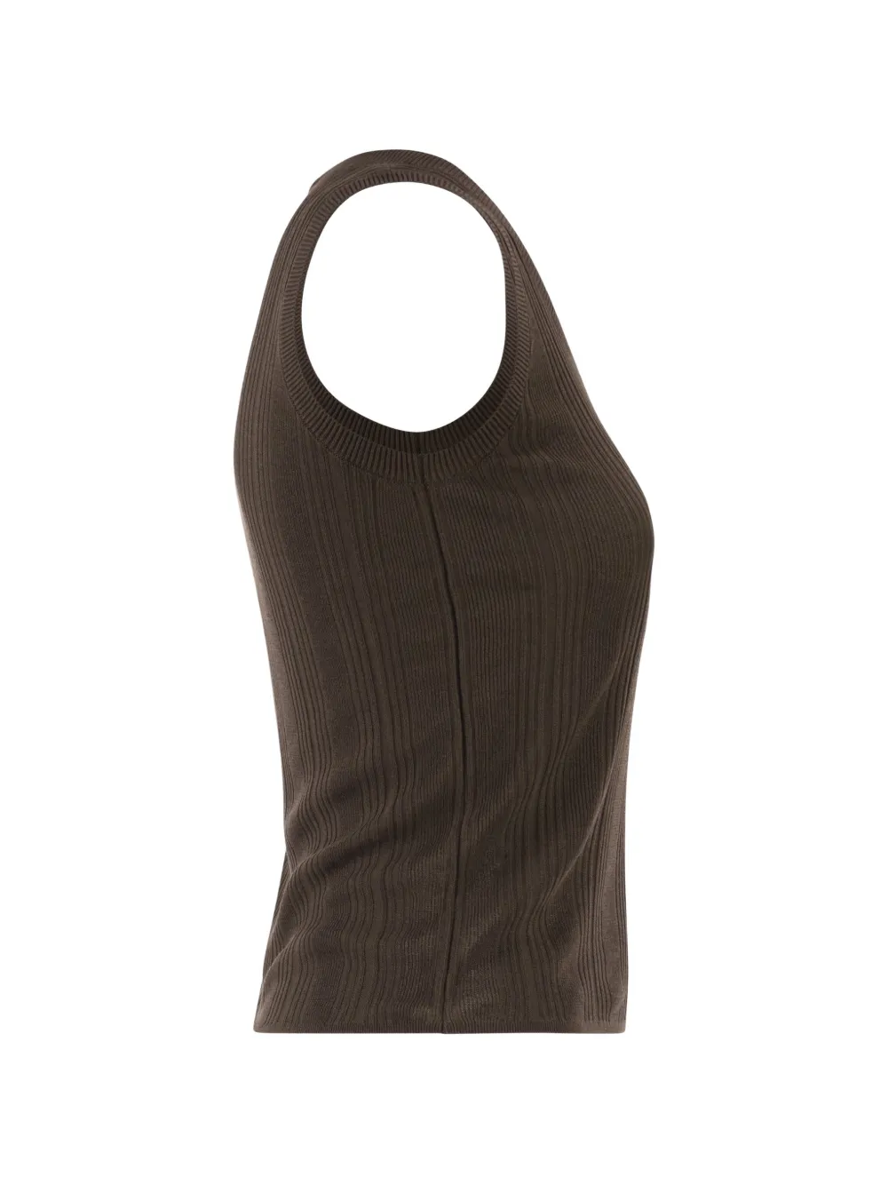  Weekend Max Mara Ribbed Top - Brown 