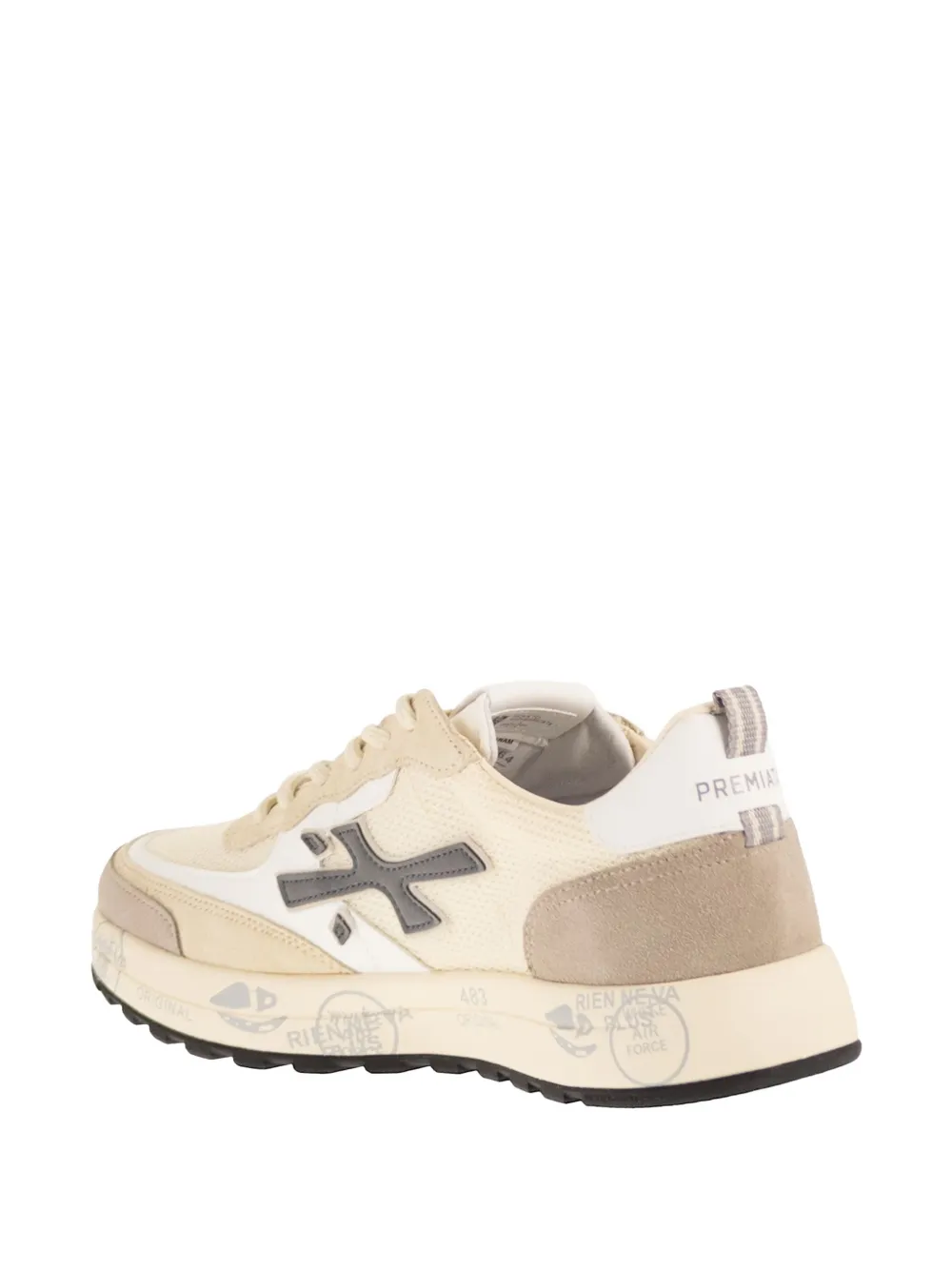 Premiata Nous 8064 lace-up logo-detail sneakers Beige