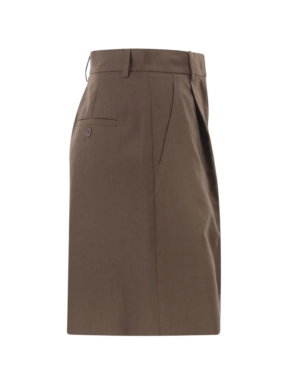  Weekend Max Mara Pleatd Bermuda Shorts - Brown 