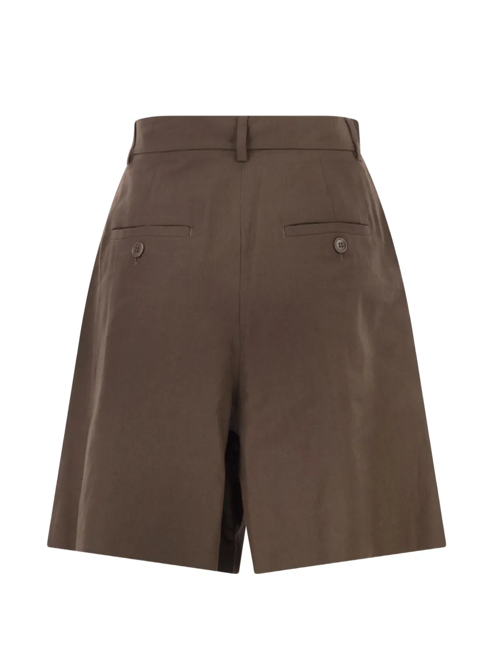  Weekend Max Mara Pleatd Bermuda Shorts - Brown 