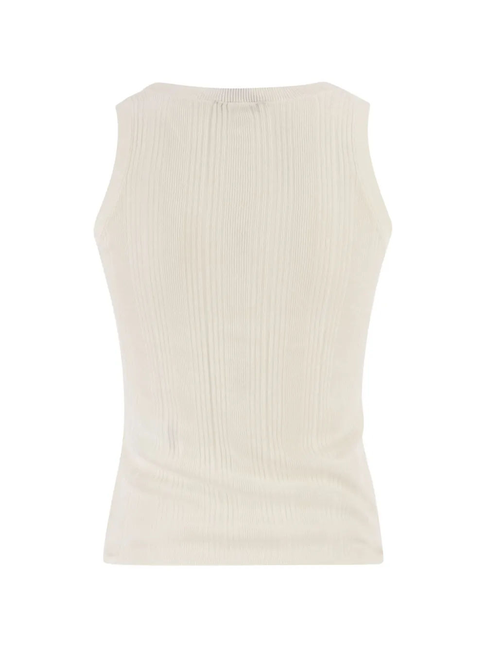  Weekend Max Mara Ribbed Tank Top - Neutrals 