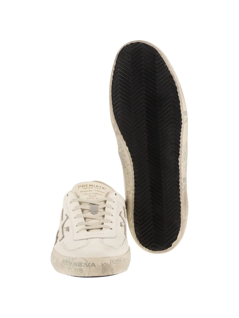 Premiata David 8091 sneakers met logodetail Beige