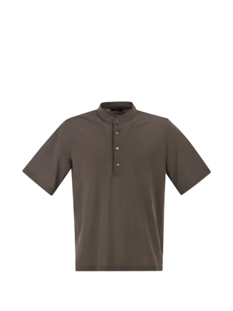 Herno standing-collar polo shirt