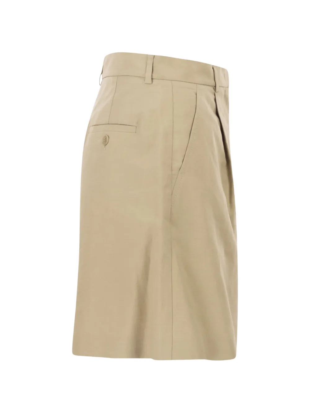  Weekend Max Mara Cuba Pleated Bermuda Shorts - Neutrals 