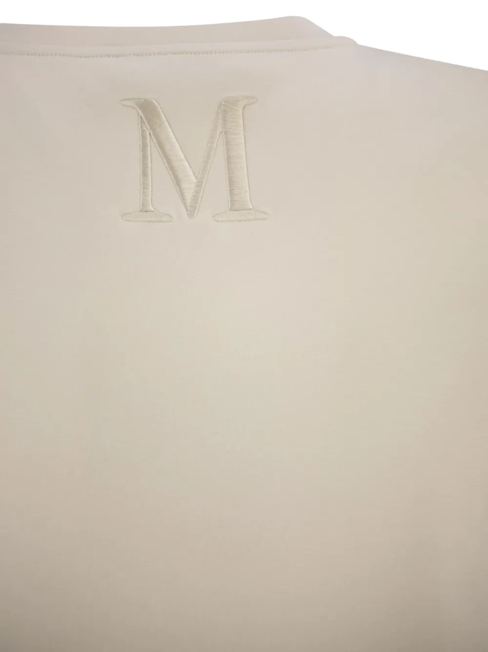 'S Max Mara Nancy T-shirt met geborduurd logo Beige
