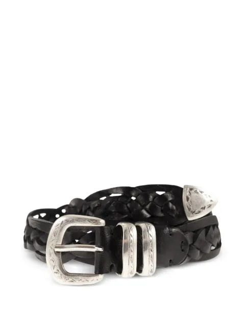 ALBERTO LUTI braided leather belt