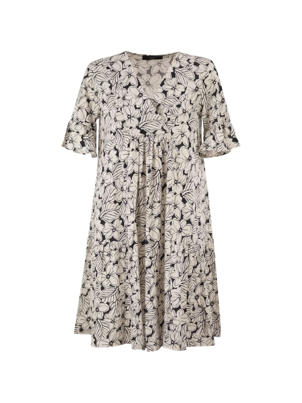 Weekend Max Mara printed V-neck dress - Nude