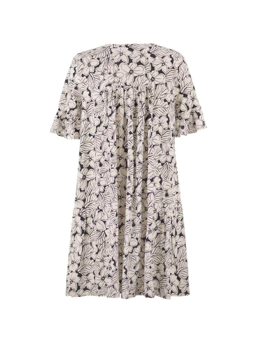  Weekend Max Mara Printed V-neck Dress - Neutrals 