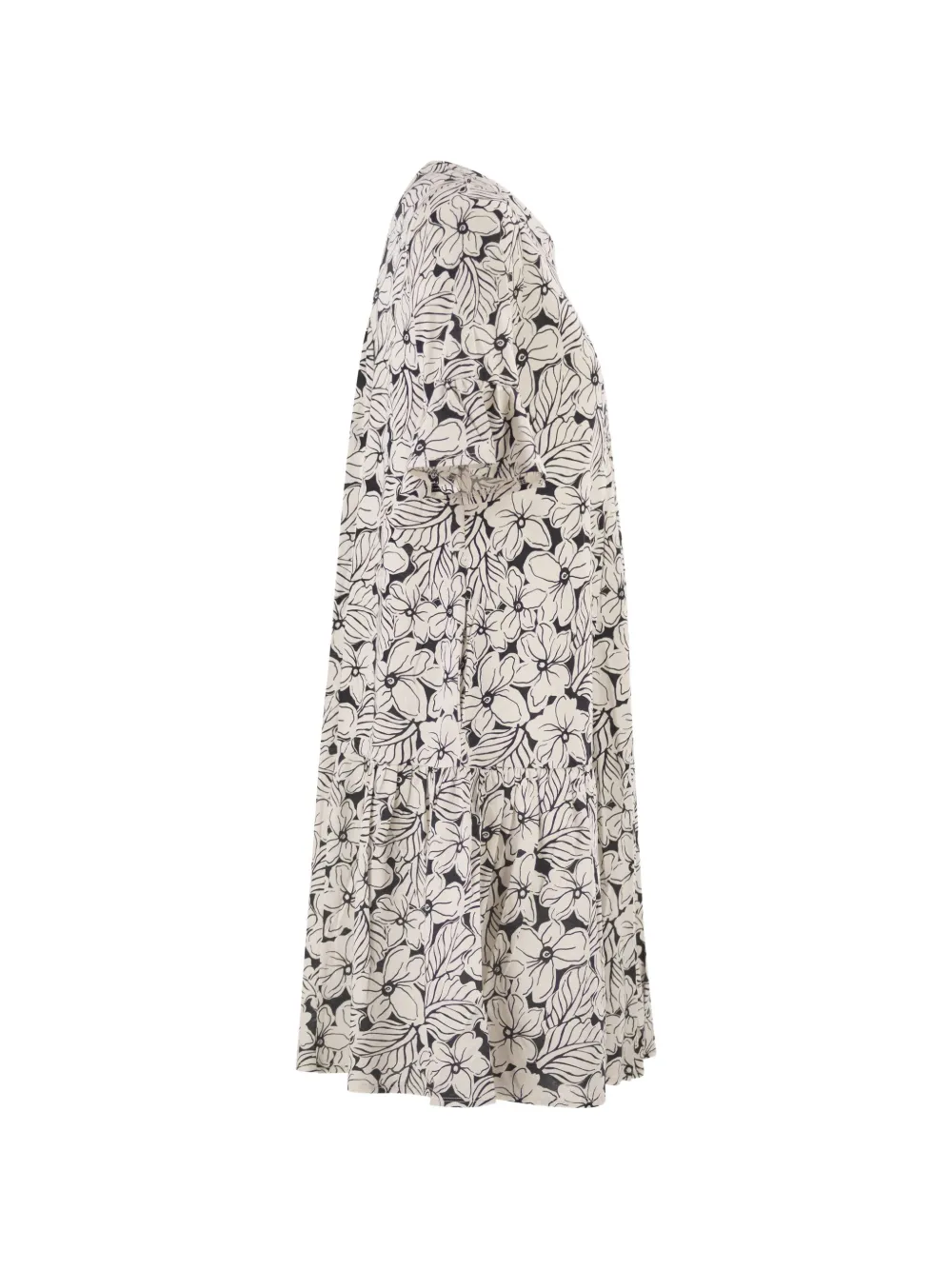  Weekend Max Mara Printed V-neck Dress - Neutrals 