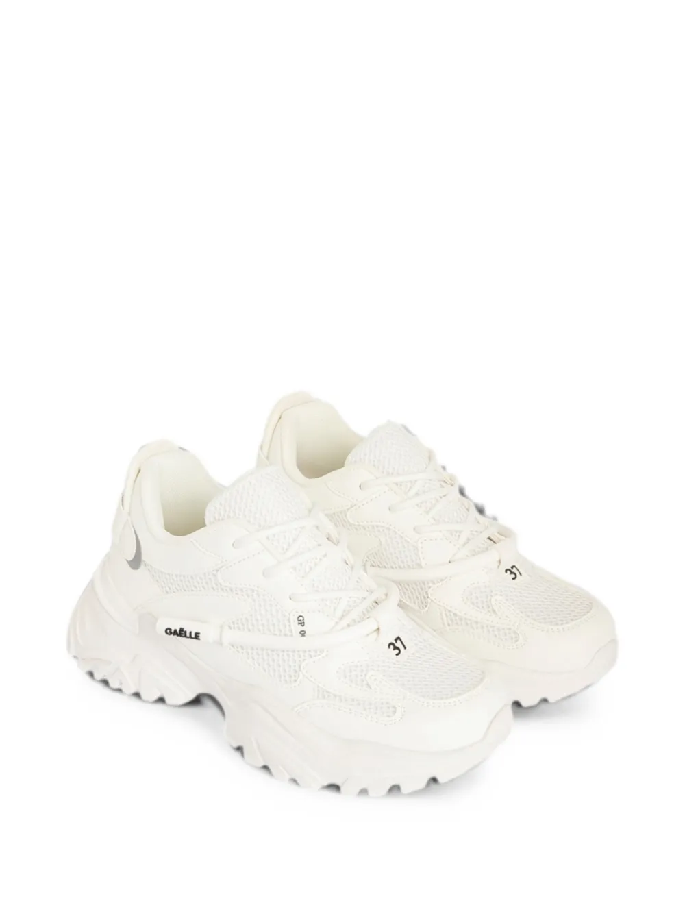 Gaëlle Paris lace-up sneakers Wit