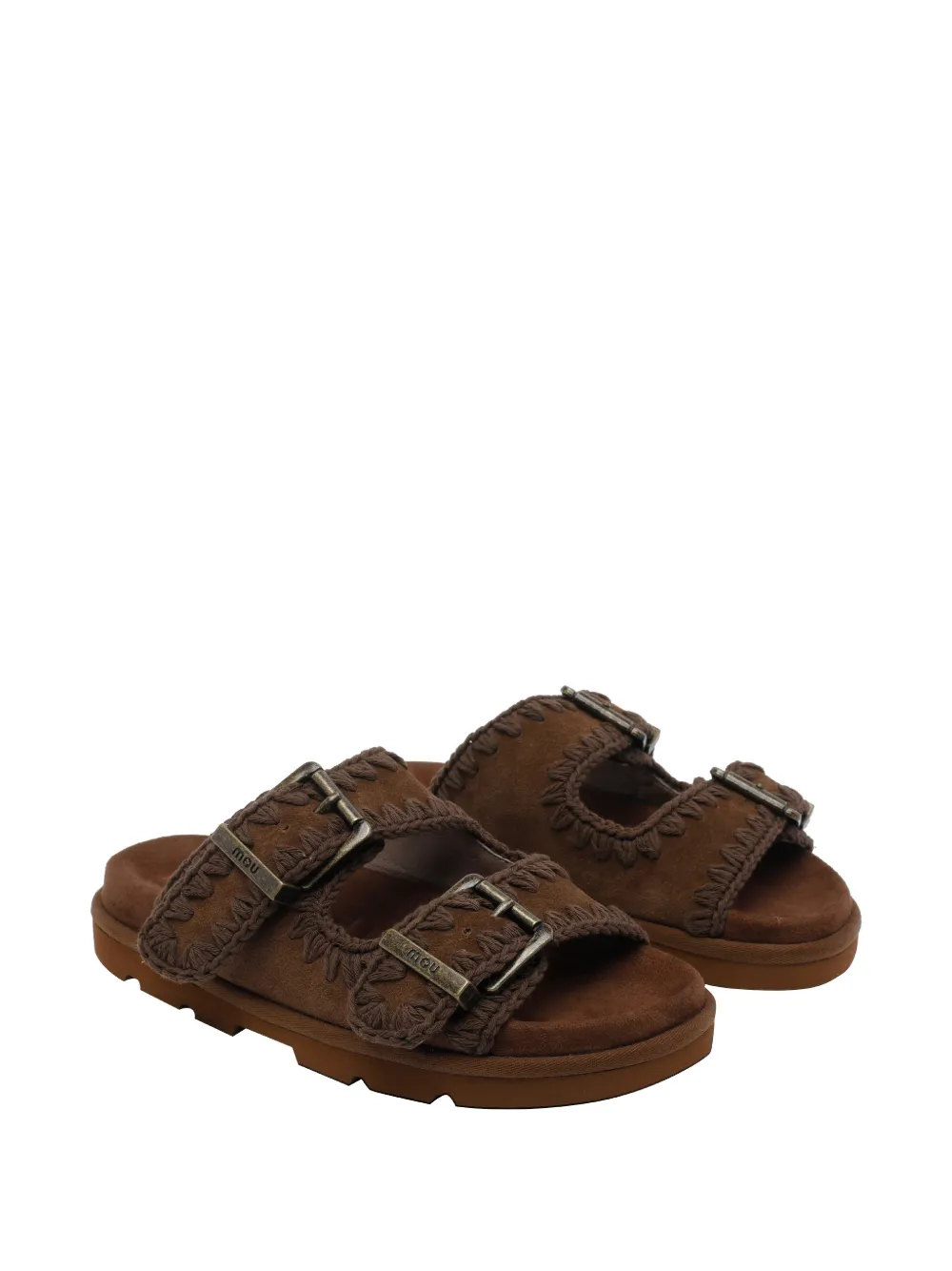 Mou Suède sandalen Bruin