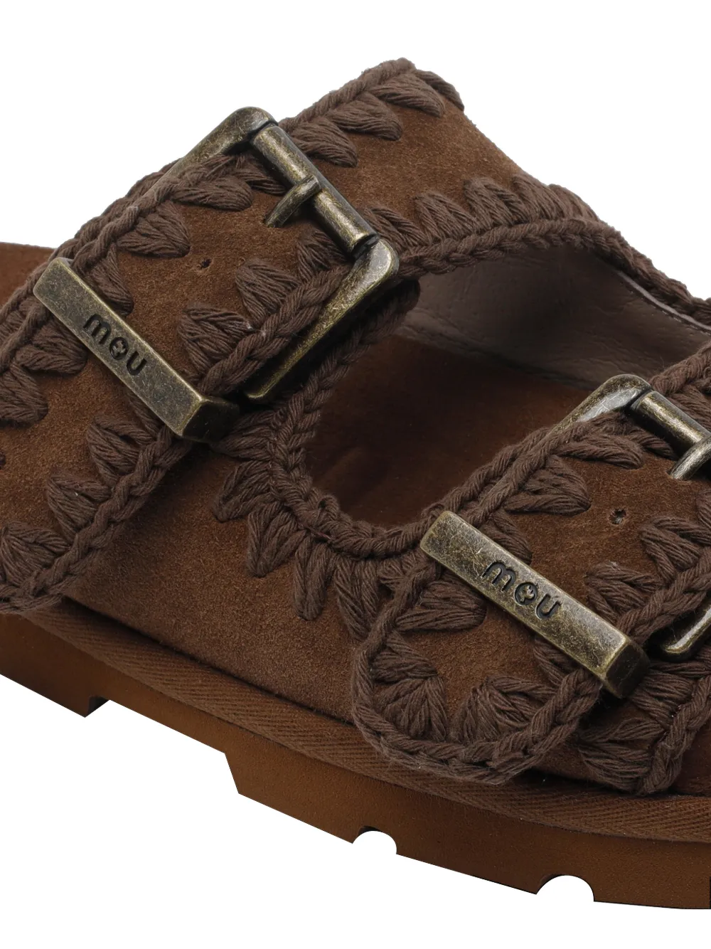 Mou Suède sandalen Bruin